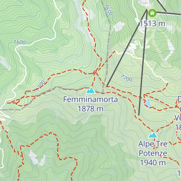 Map of Femminamorta