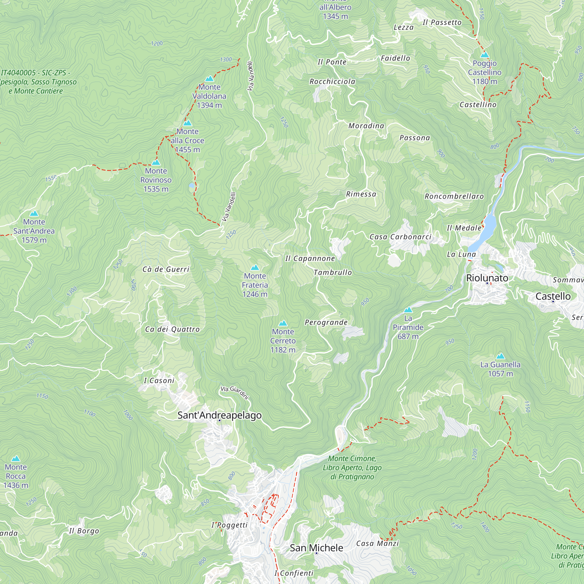 Capanna Borre map