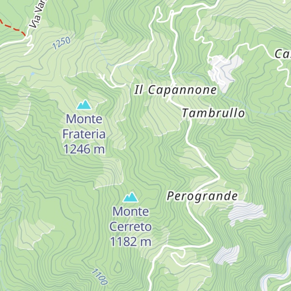 Map of Capanna Borre