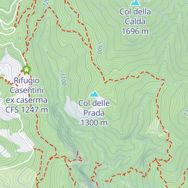 Map of Col delle Prada