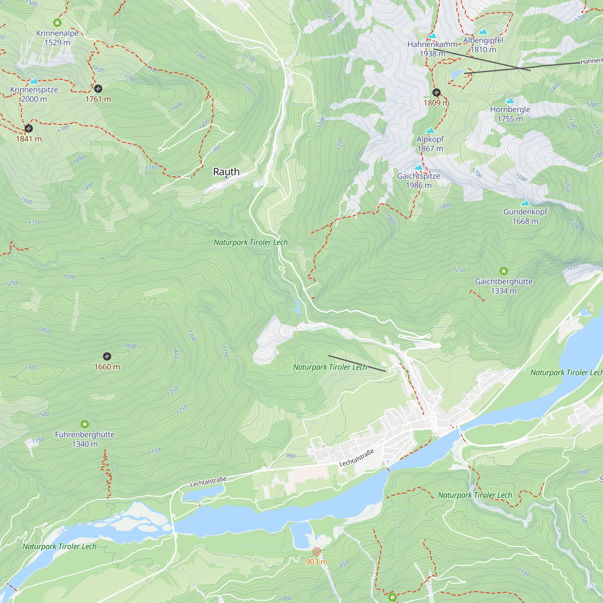 Rodelhütte map