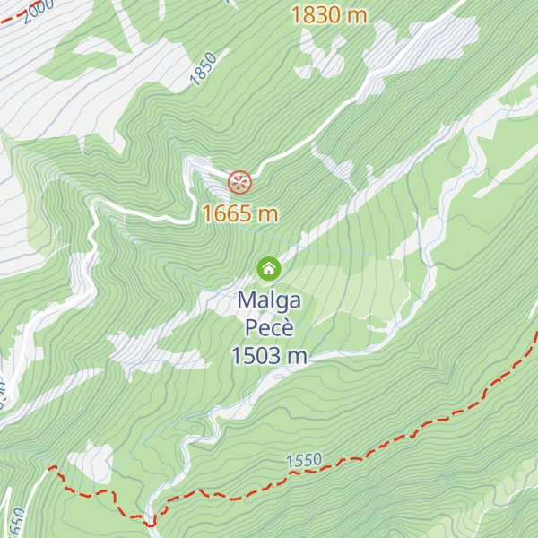 Map of Malga Pecè
