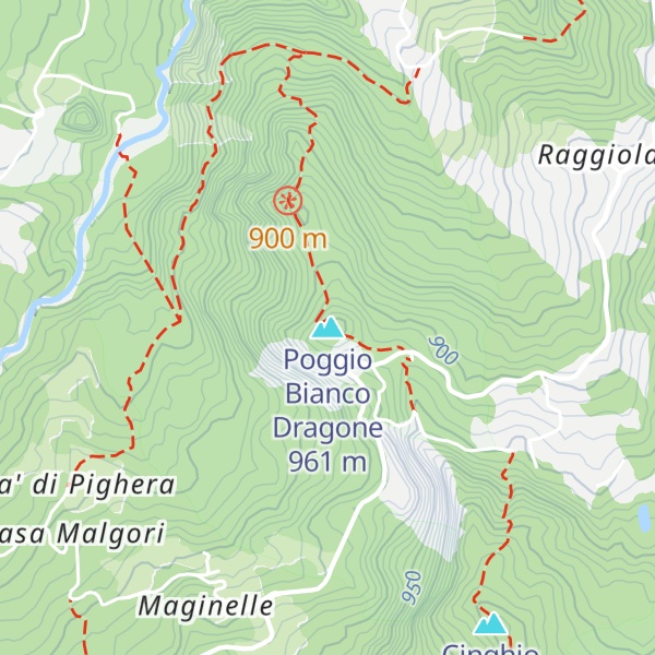 Map of Poggio Bianco Dragone