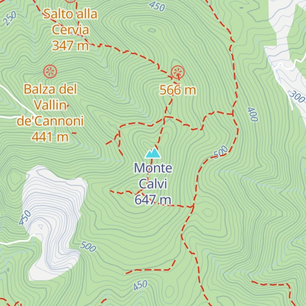 Map of Monte Calvi