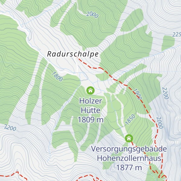 Map of Holzer Hütte