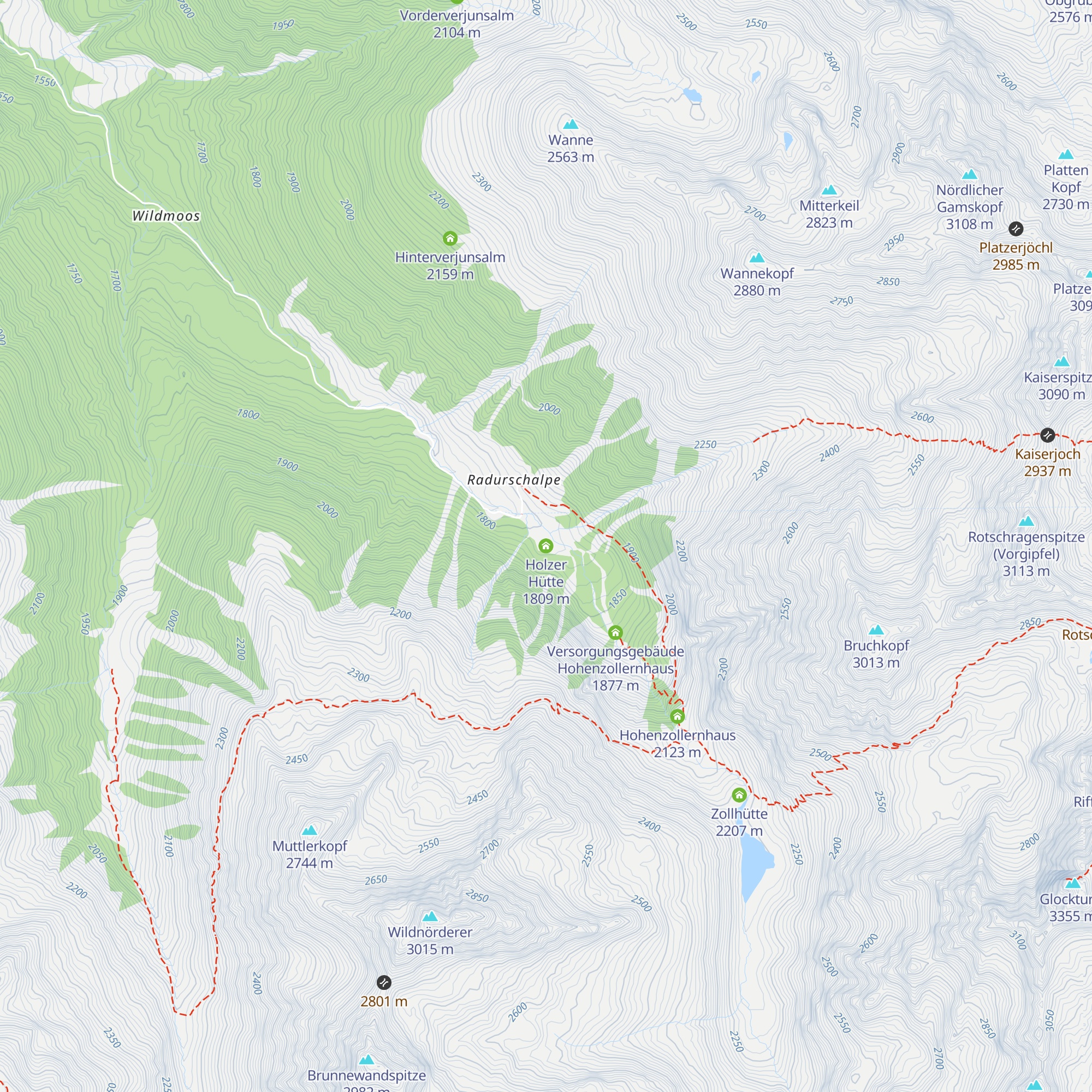 Holzer Hütte map