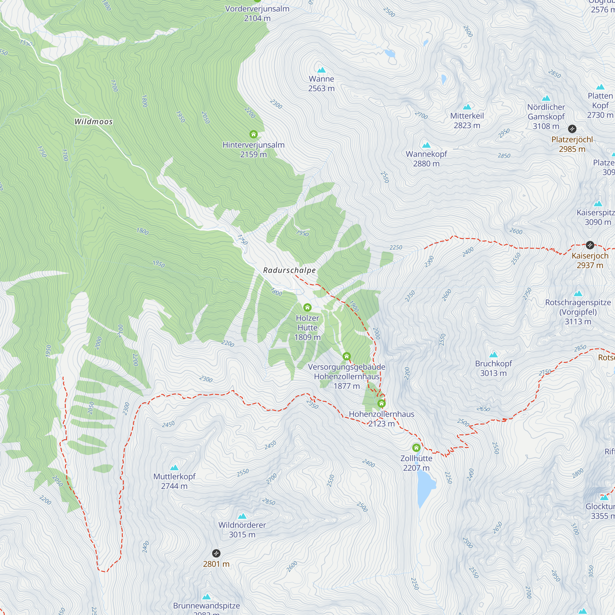 Holzer Hütte map