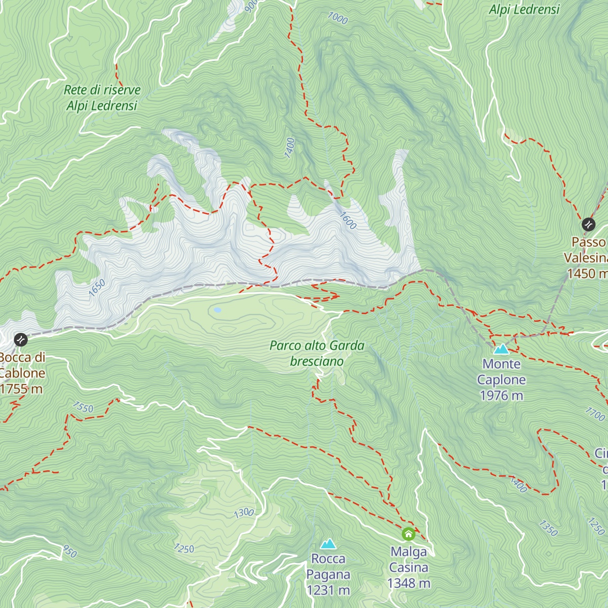 Malga Tombea map
