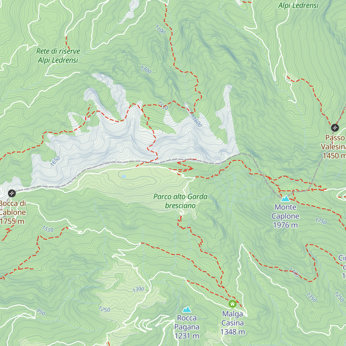 Malga Tombea map