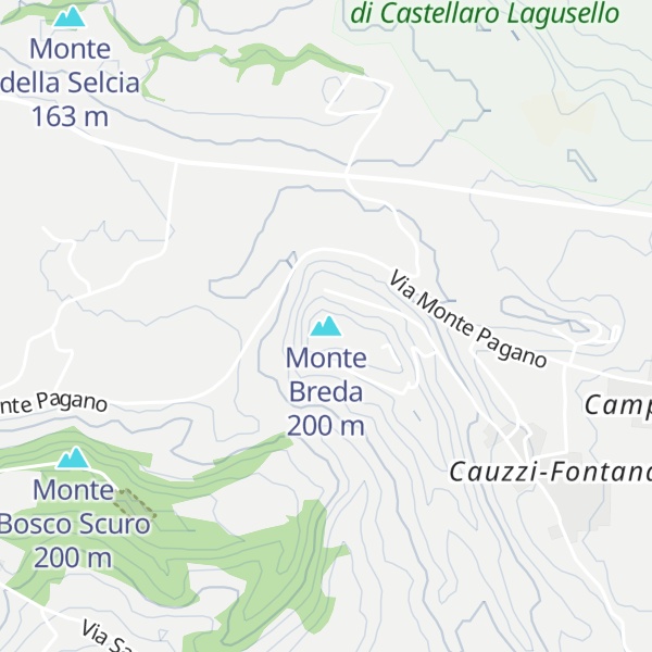 Map of Monte Breda
