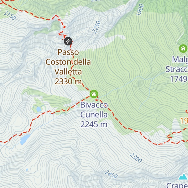 Map of Bivacco Cunella