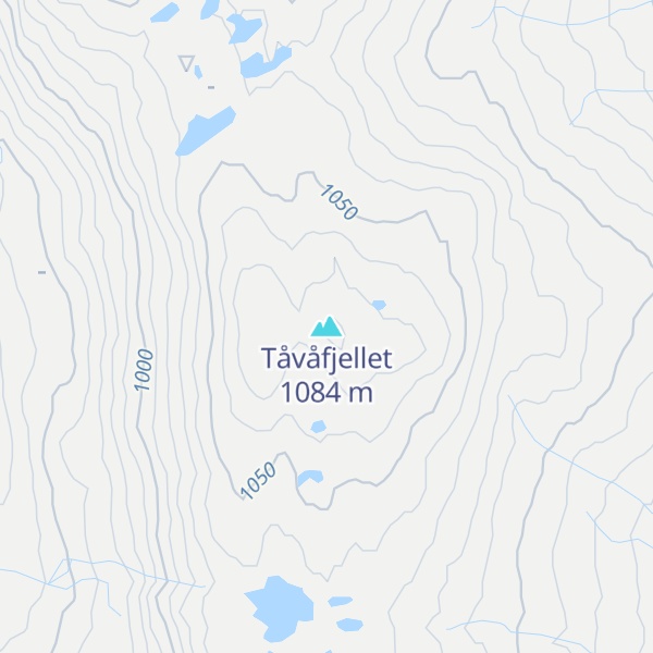 Map of Tåvåfjellet