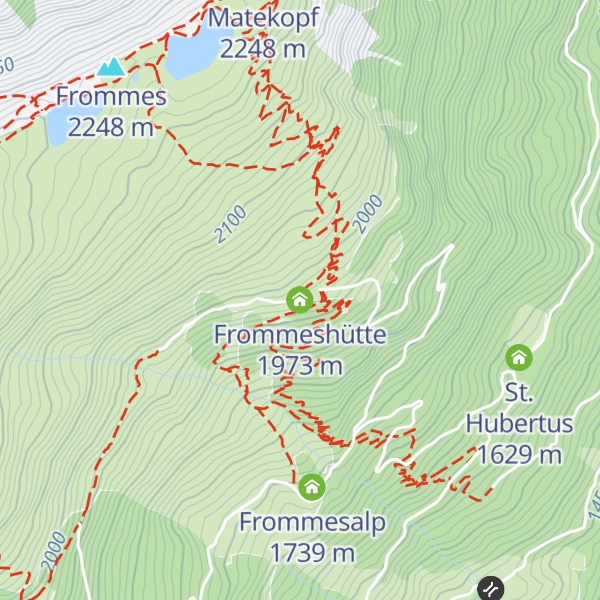 Map of Frommeshütte