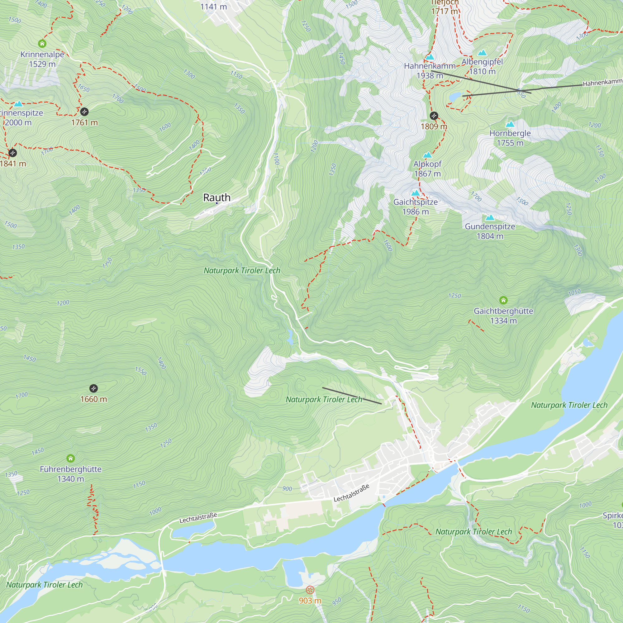 Gaichtpassstüberl map
