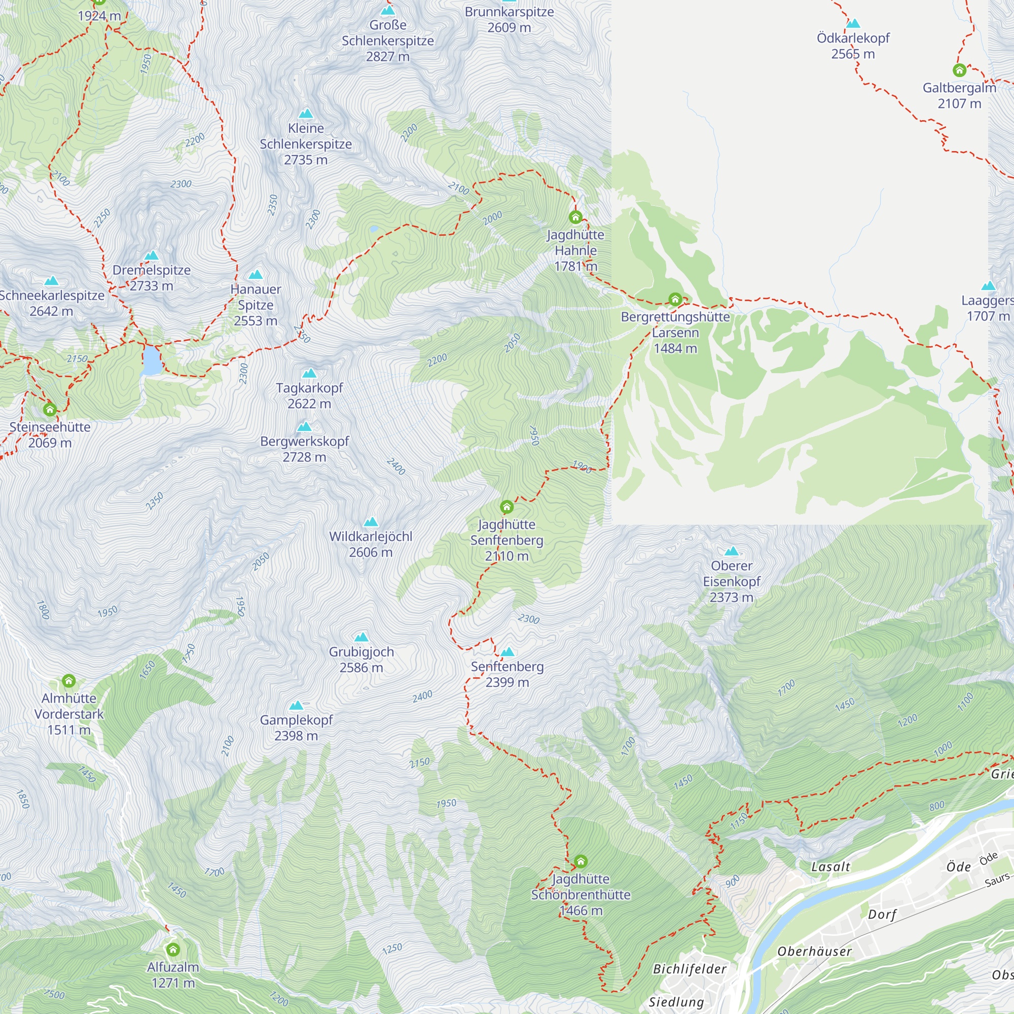 Jagdhütte Senftenberg map
