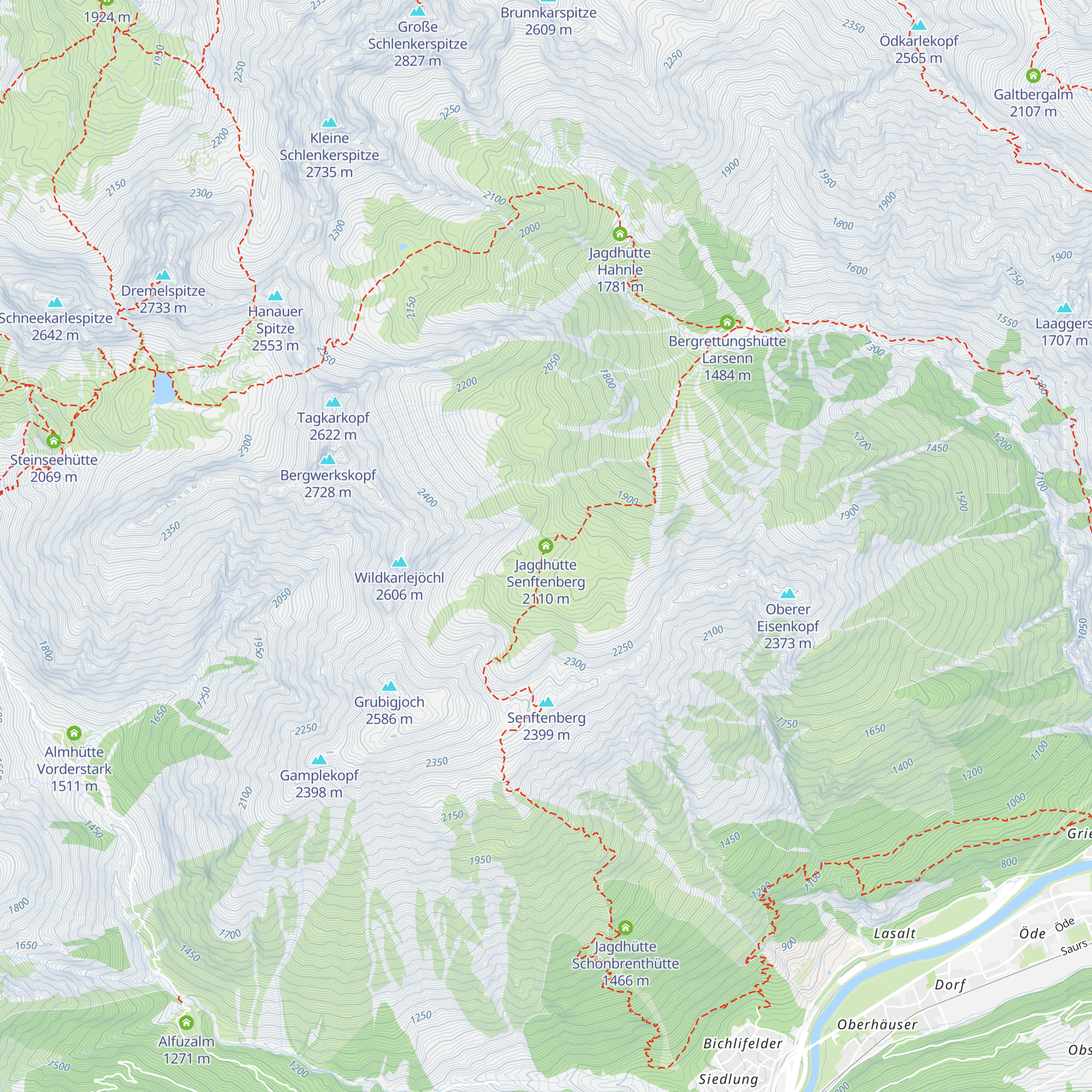 Jagdhütte Senftenberg map
