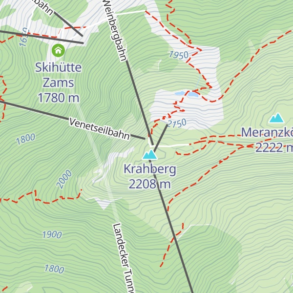 Map of Venet Gipfelhütte
