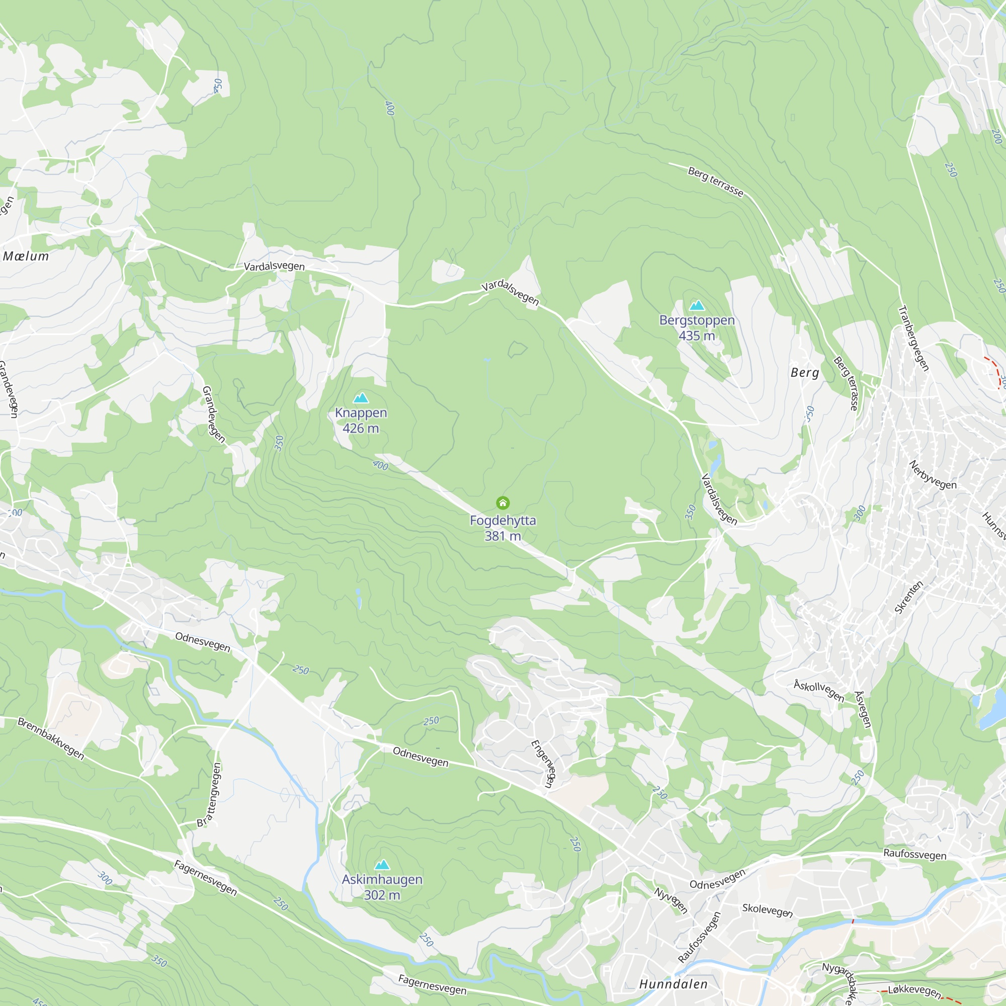 Fogdehytta map