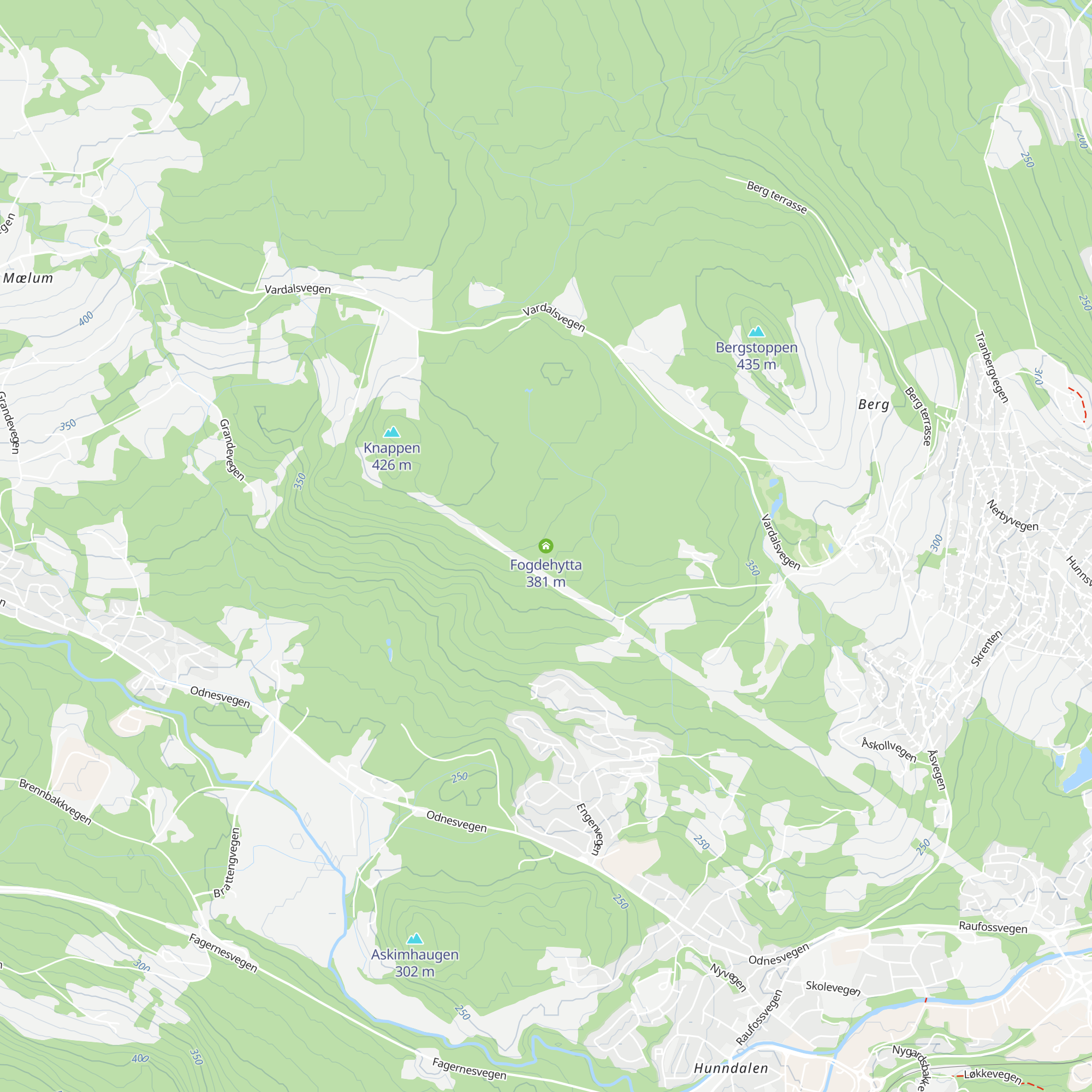 Fogdehytta map