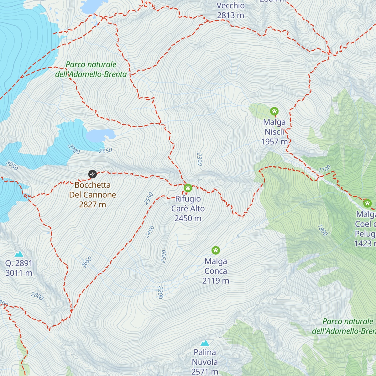 Rifugio Carè Alto map