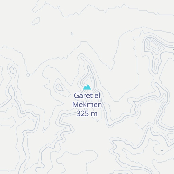 Map of Garet el Mekmen