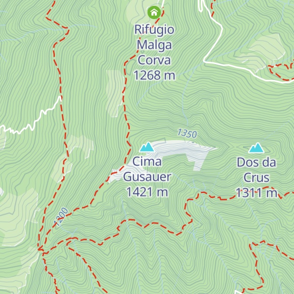 Map of Cima Gusauer