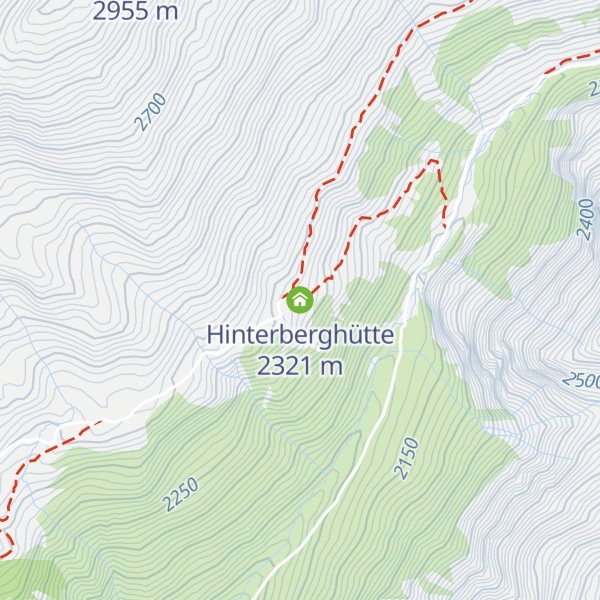 Map of Hinterberghütte