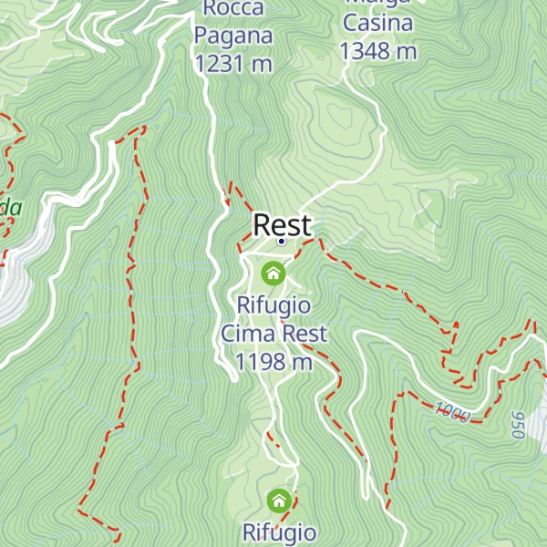 Map of Rifugio Cima Rest