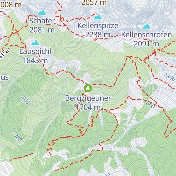 Map of Bergzigeuner