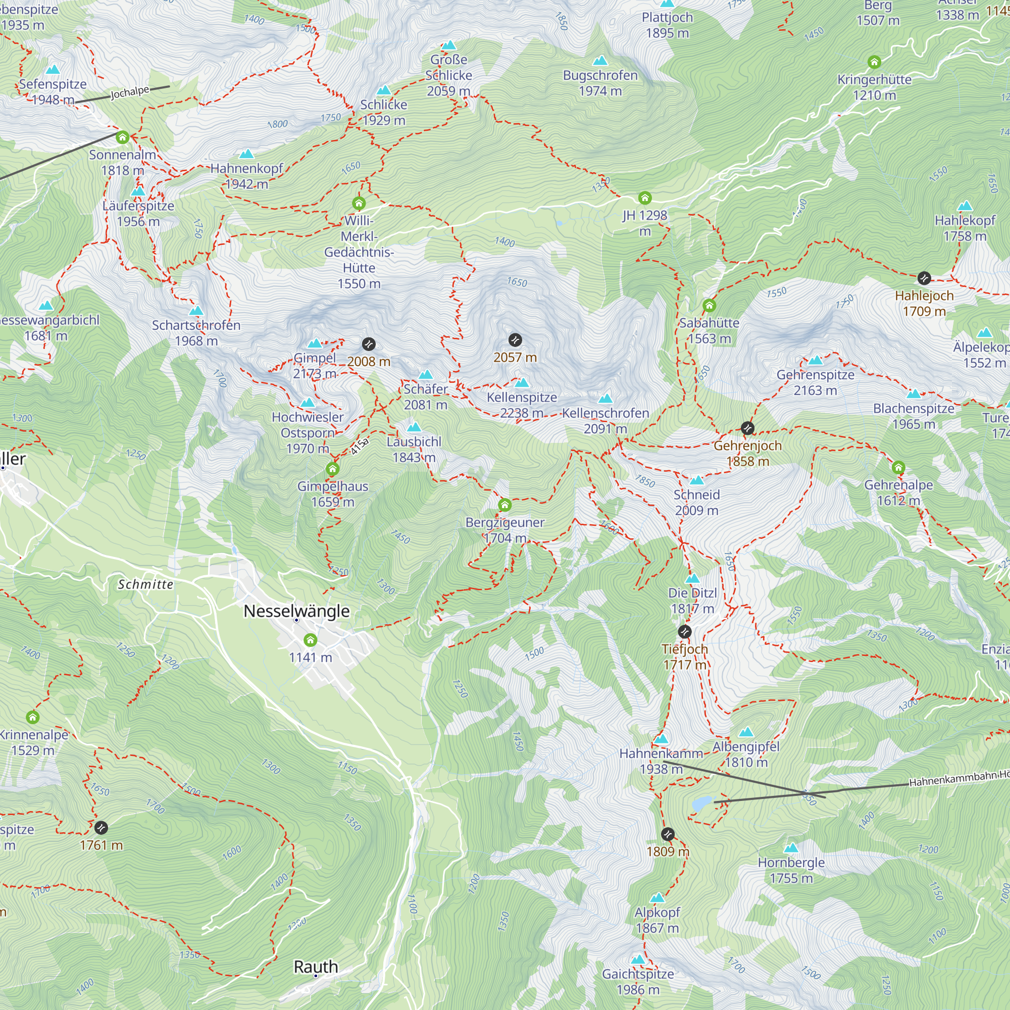 Bergzigeuner map