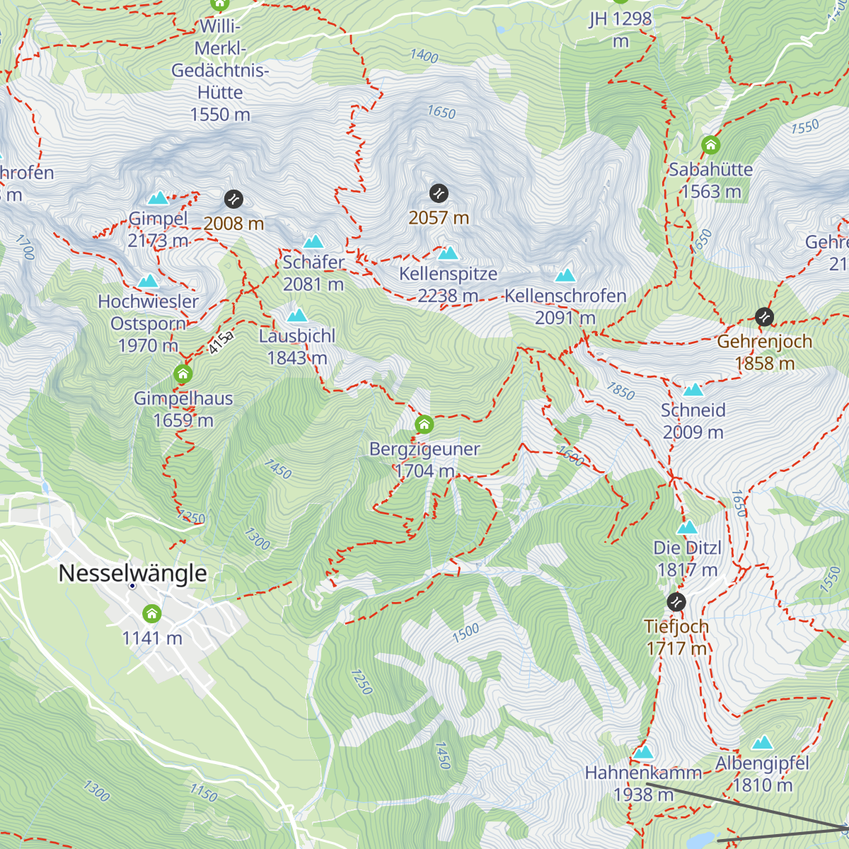 Bergzigeuner map