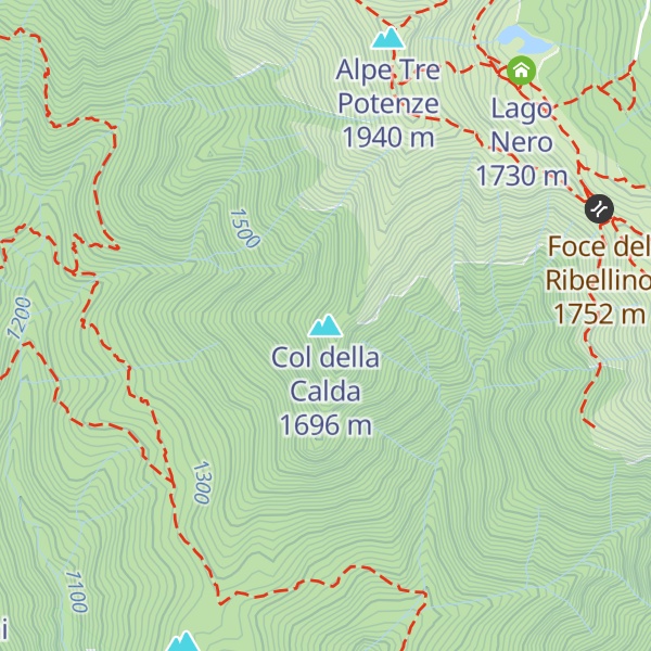 Map of Col della Calda
