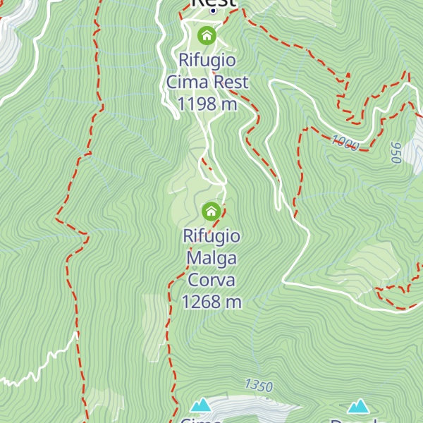 Map of Rifugio Malga Corva