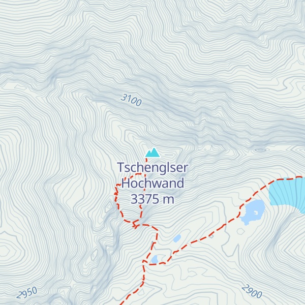 Map of Tschenglser Hochwand