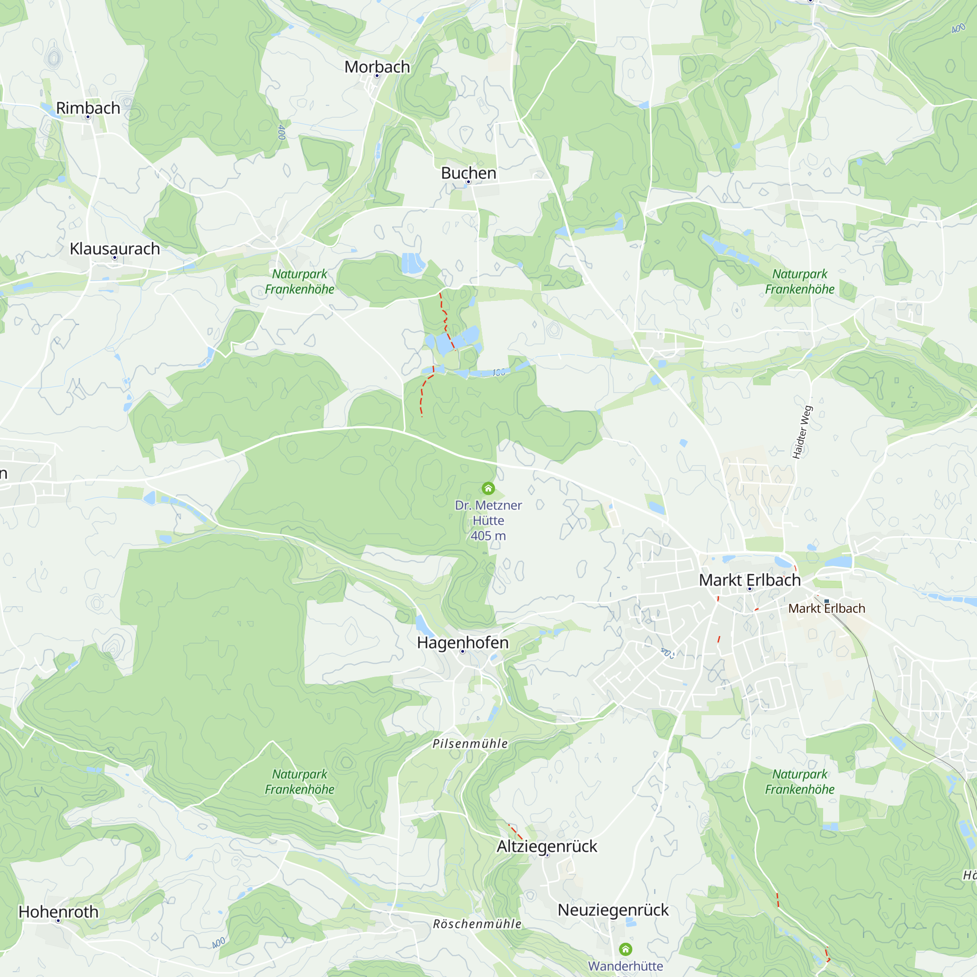 Dr. Metzner Hütte map