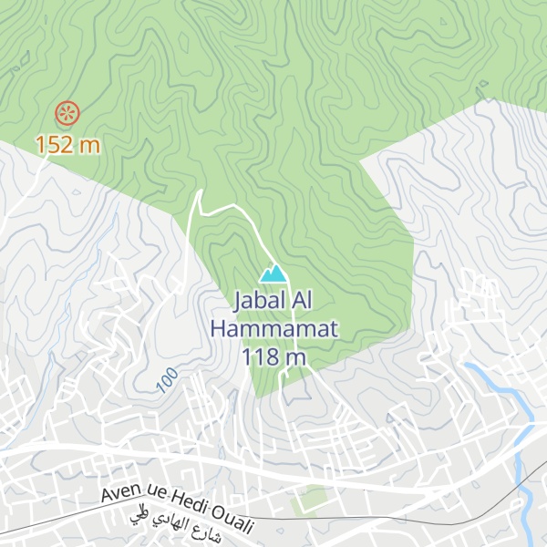 Map of Jabal Al Hammamat