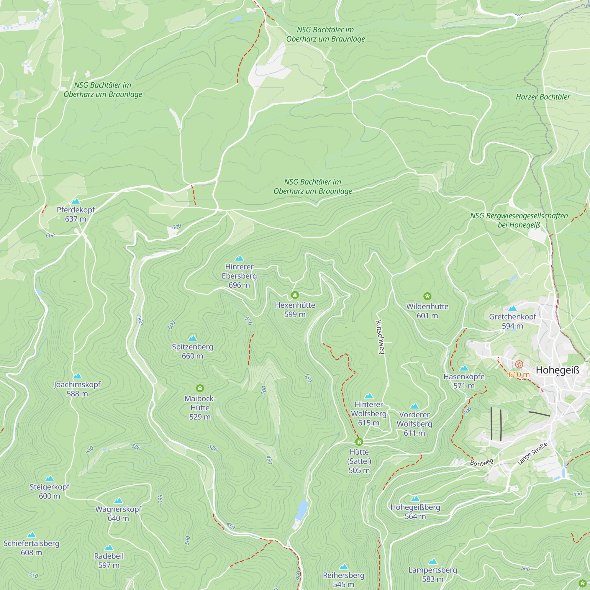 Hexenhütte map