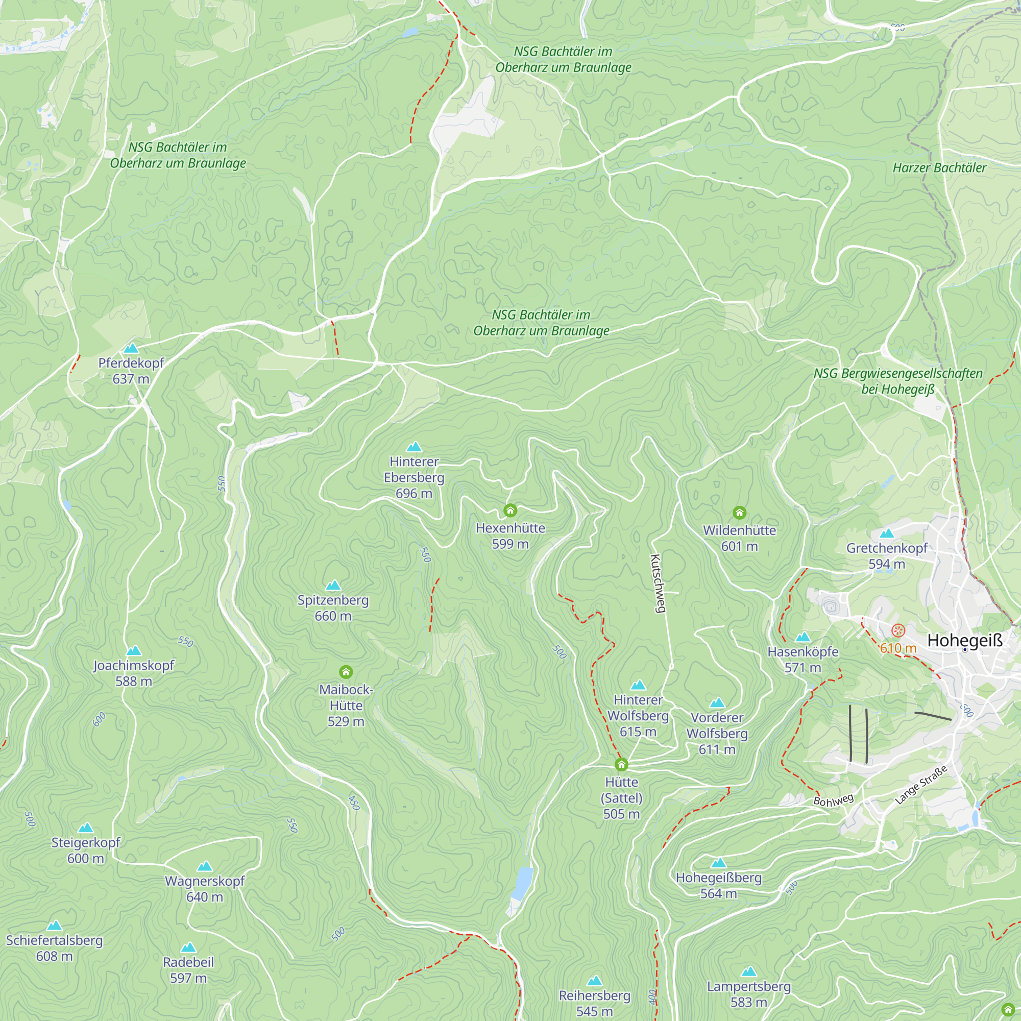 Hexenhütte map