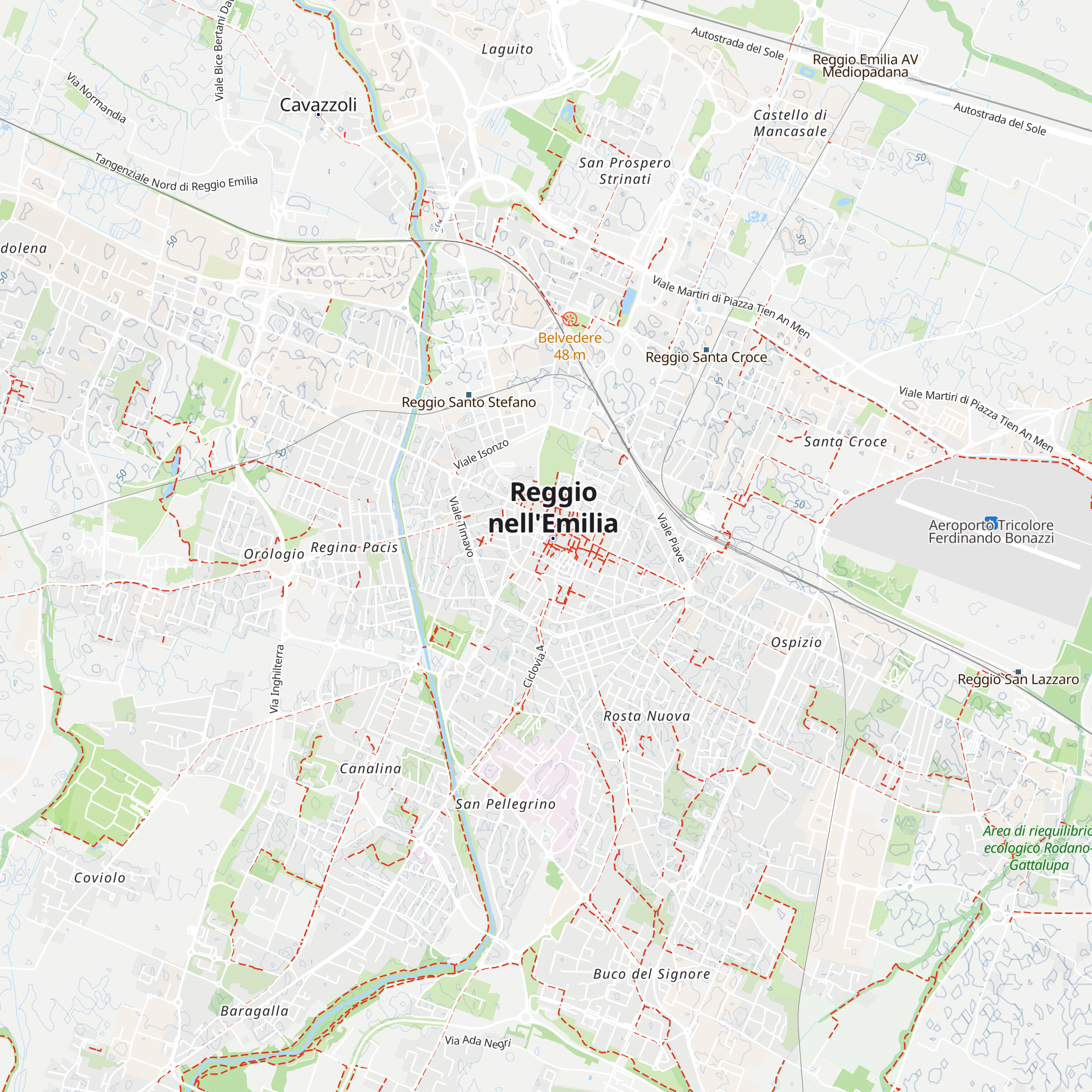 IAT Reggio Emilia map