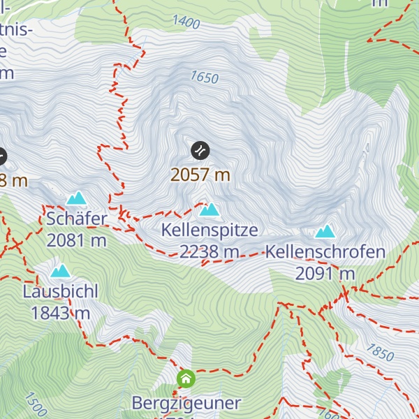 Map of Kellenspitze