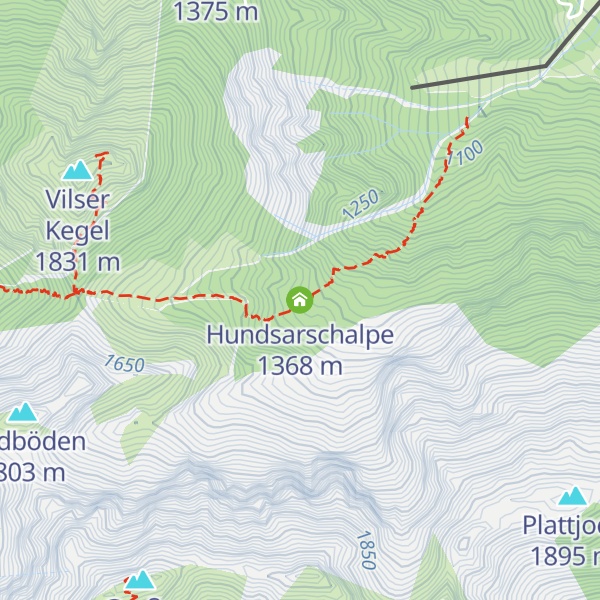 Map of Hundsarschalpe