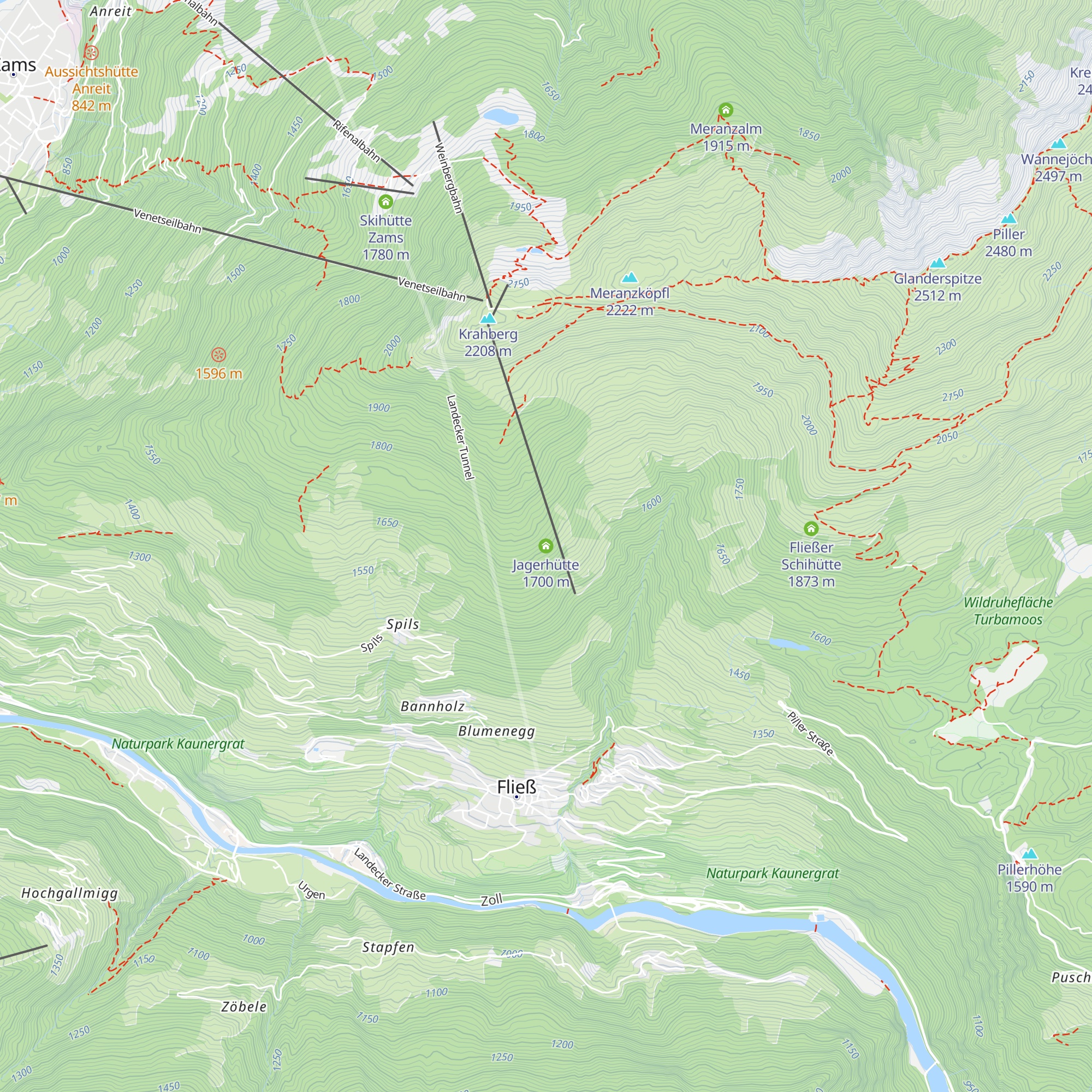 Jagerhütte map