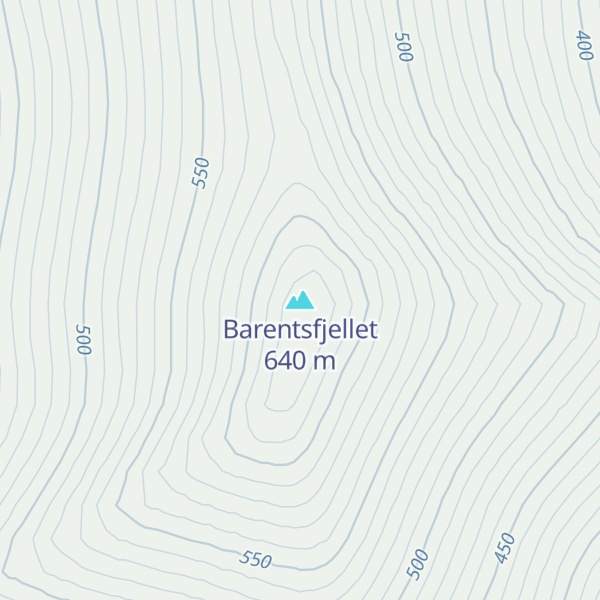 Map of Barentsfjellet