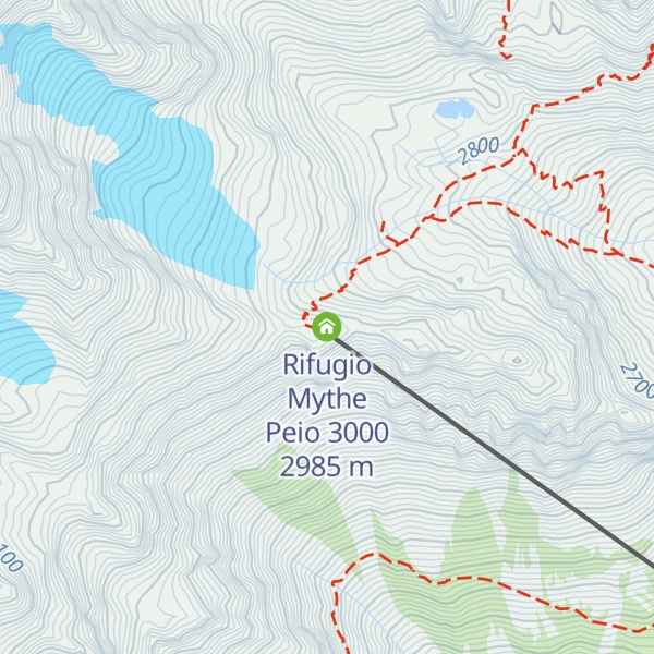 Map of Rifugio Mythe Peio 3000