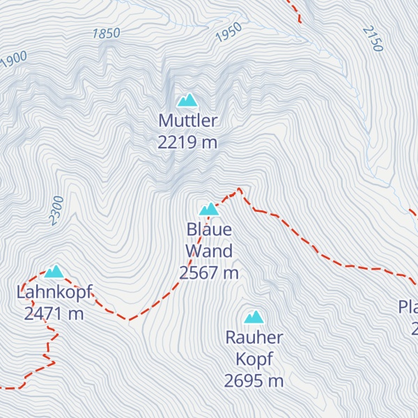 Map of Blaue Wand