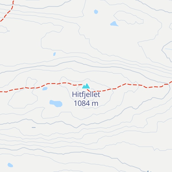 Map of Hitfjellet