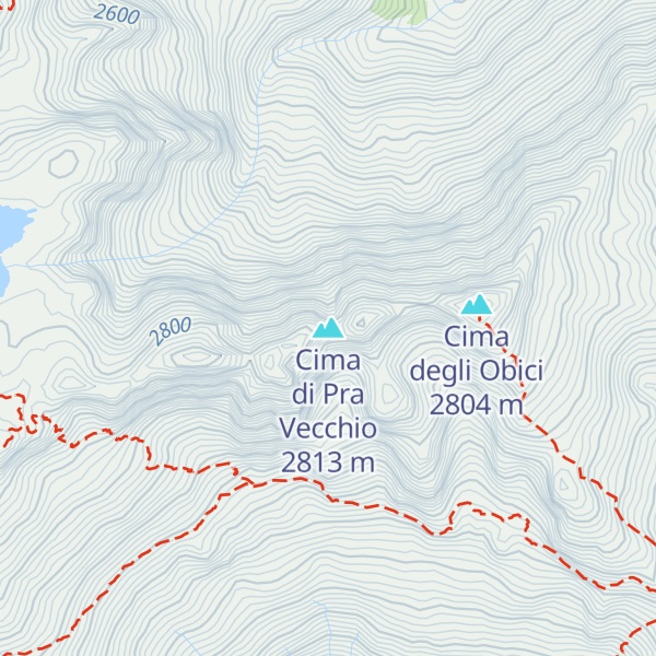 Map of Cima di Pra Vecchio