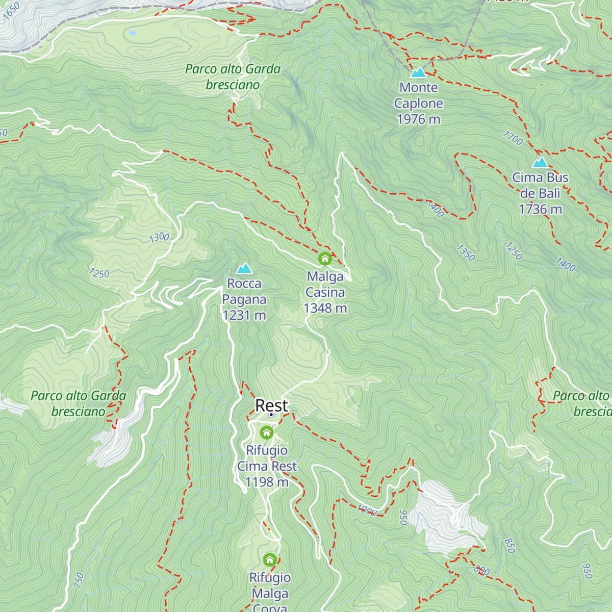 Malga Alvezza map