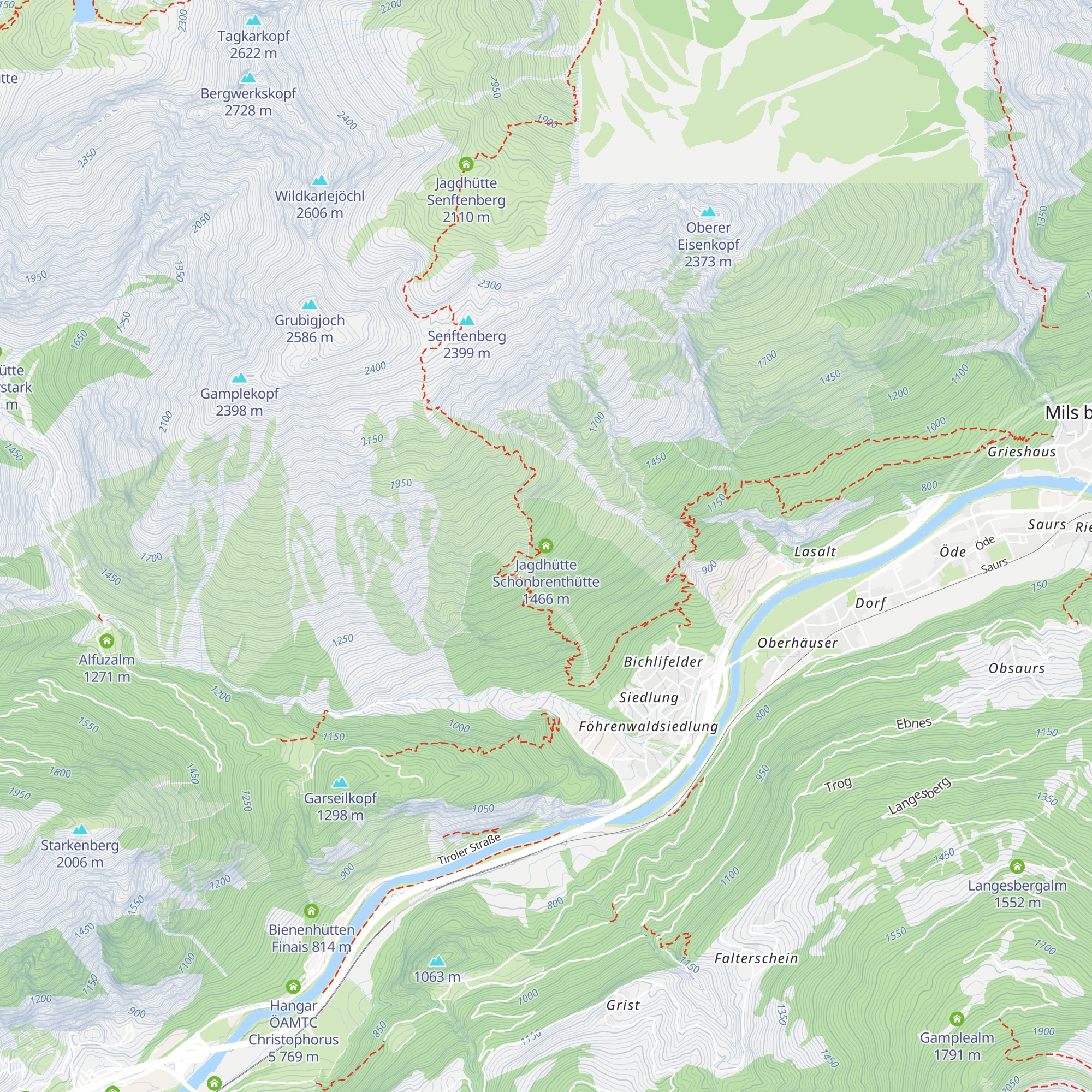 Jagdhütte Schönbrenthütte map