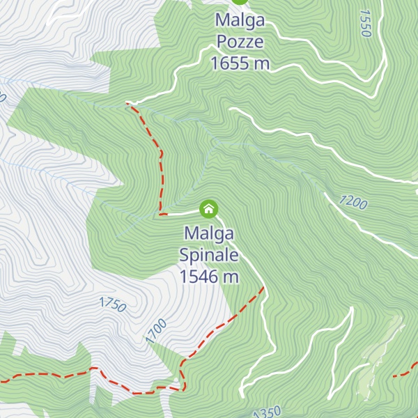 Map of Malga Spinale